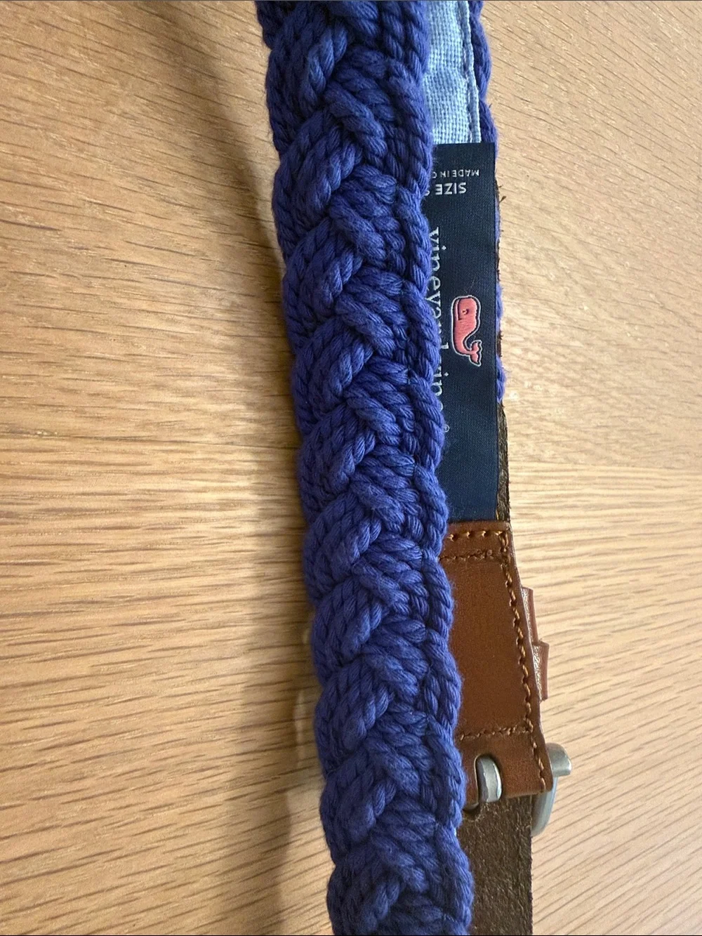 Vineyard Vines Braided Blue Boy's Size Small Belt